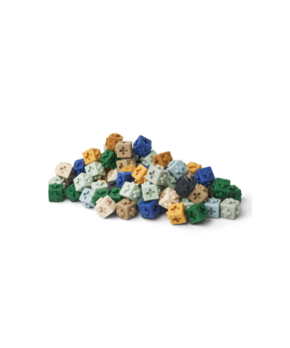 Rotaļu kluči Links building blocks, Midnight navy multi mix, 100 gab., Liewood