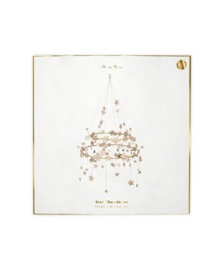 Dekors Sparkle Star Chandelier, Gold,  Meri Meri