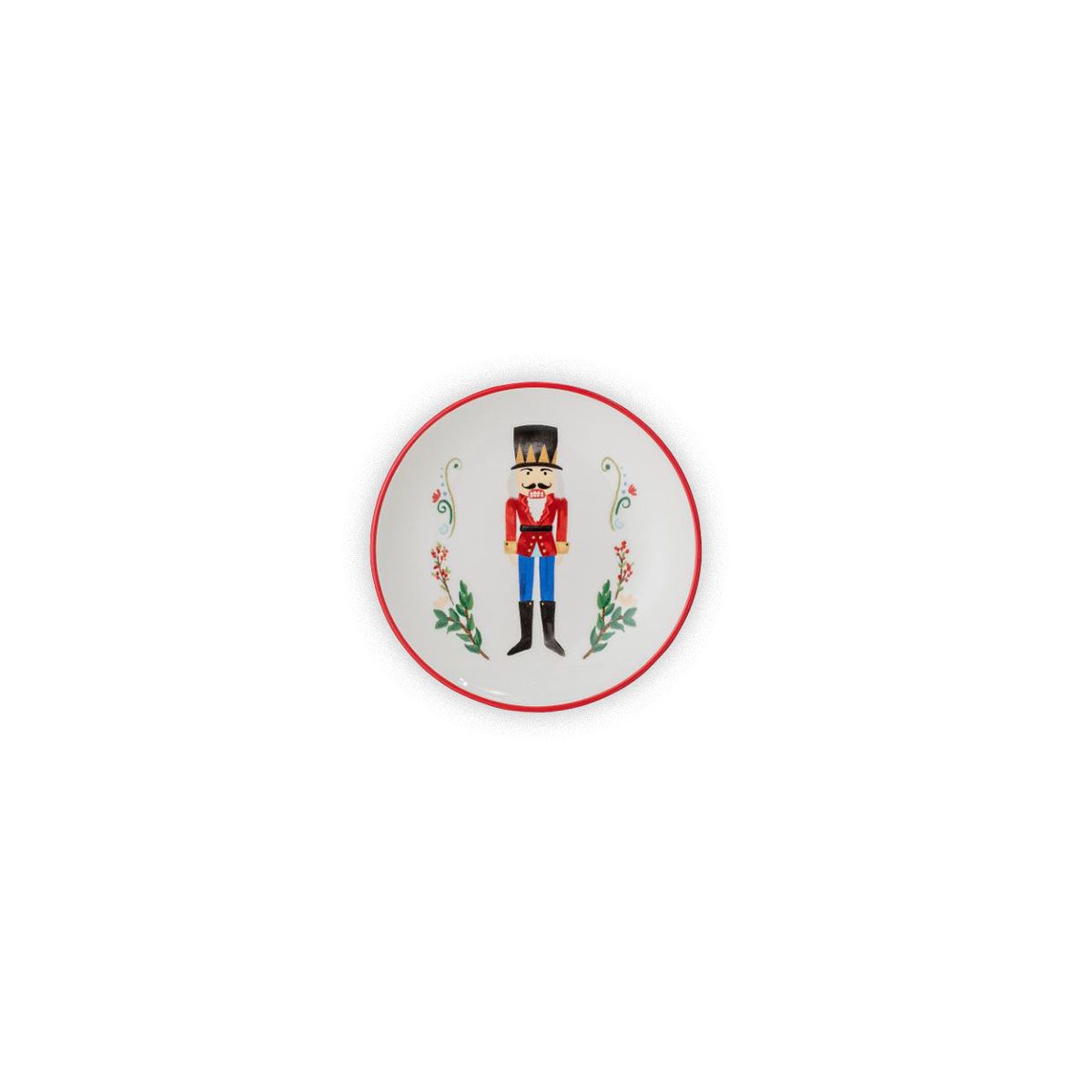 Keramikas-skivis-Jolly,-Nutcracker,-red,-13-cm