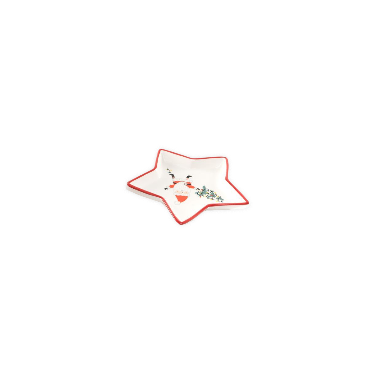 Keramikas-skivis-Star,-Santa-Claus