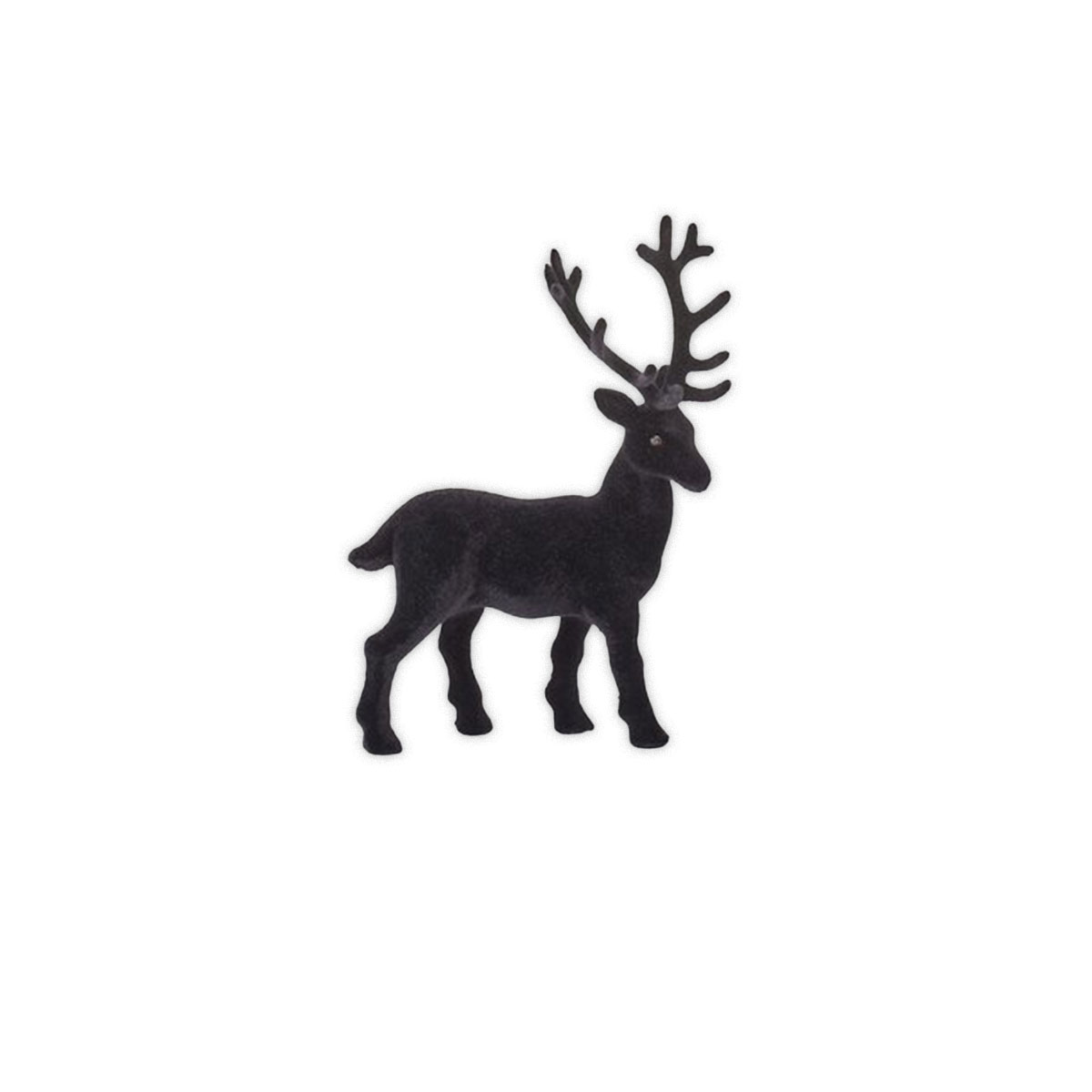 Samta-dekors-deer-S,-flocked,-black