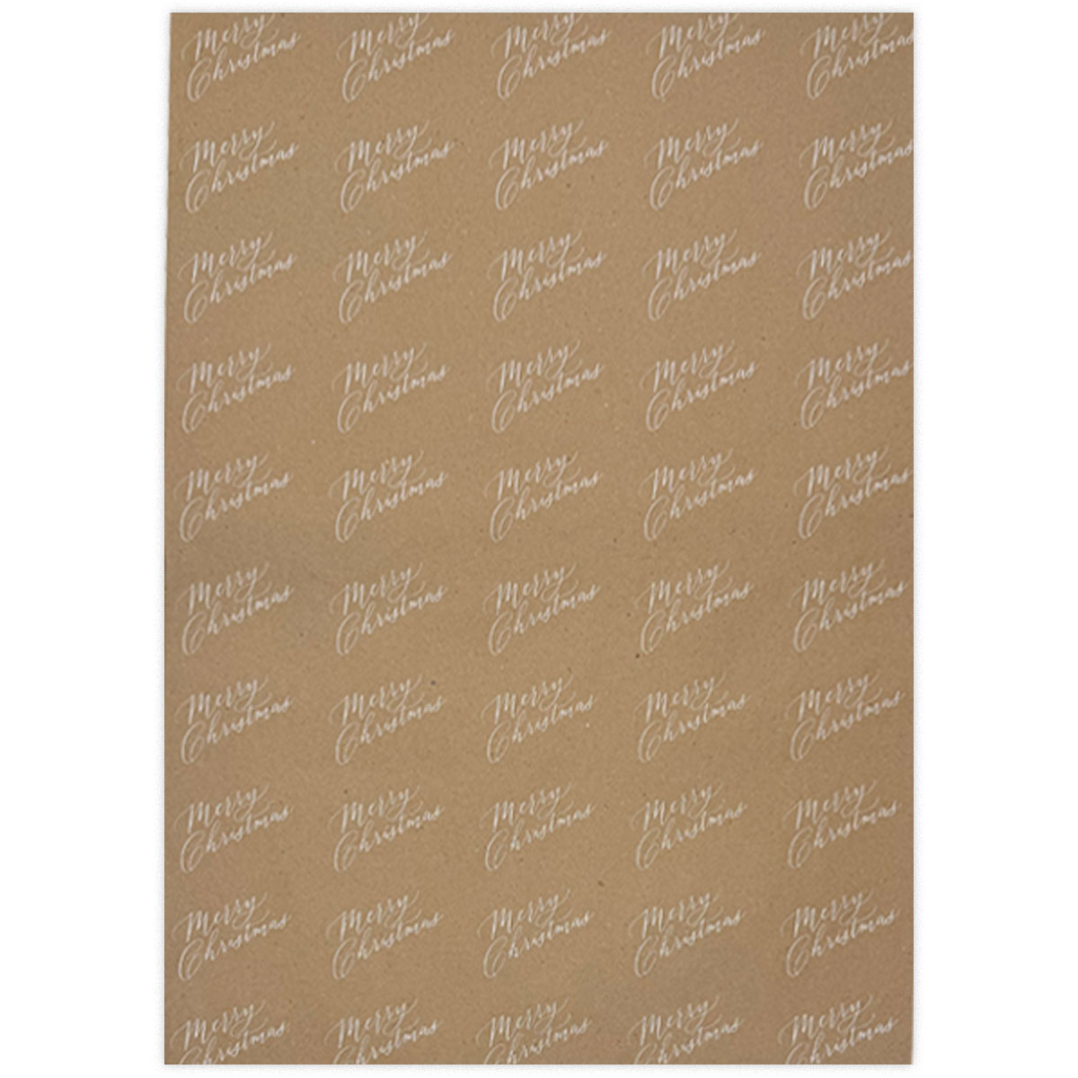Davanu-iesainojamais-papirs-Merry-Christmas-Kraft,-loksne