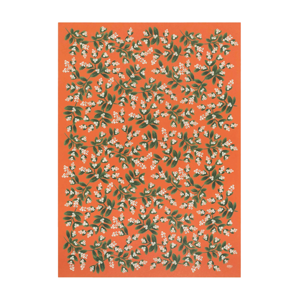 Davanu-iesainojamais-papirs-Mistletoe,-Red,-Rifle-Paper-Co