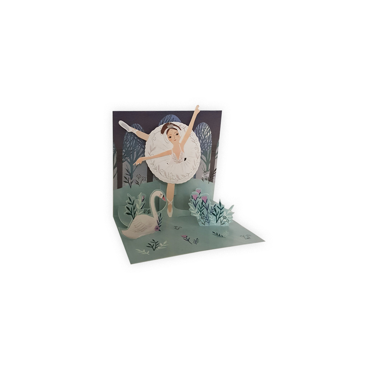 Kartite-Ballet-Mini-Card-Pop-up,-Luxe-3D,-Up-With-Paper