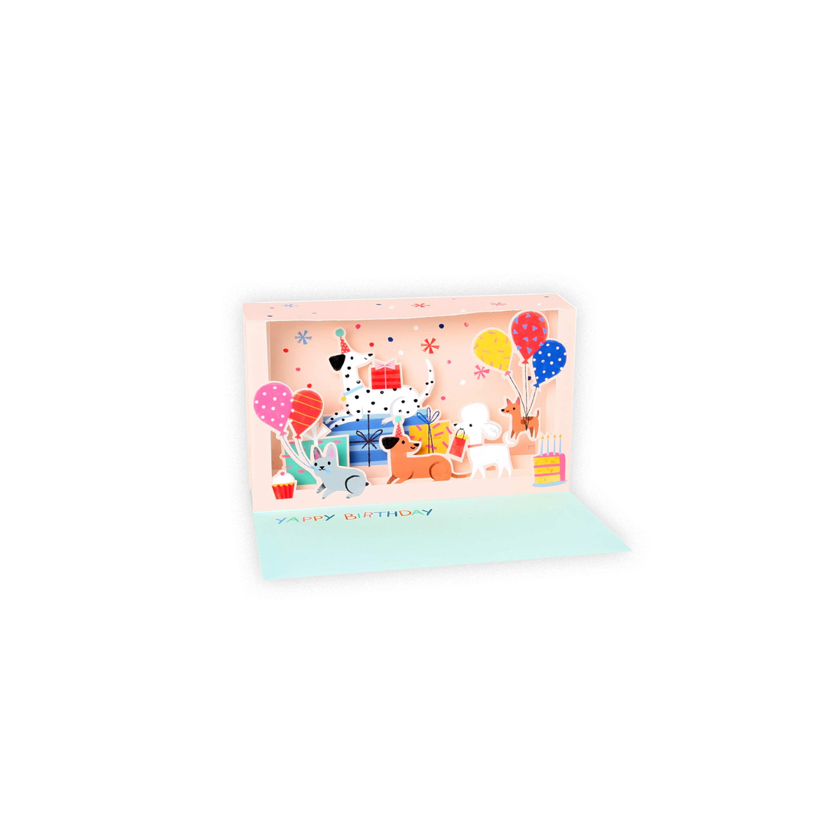 Kartite-Dog-Party-Delighted-Shadowbox,-Up-With-Paper