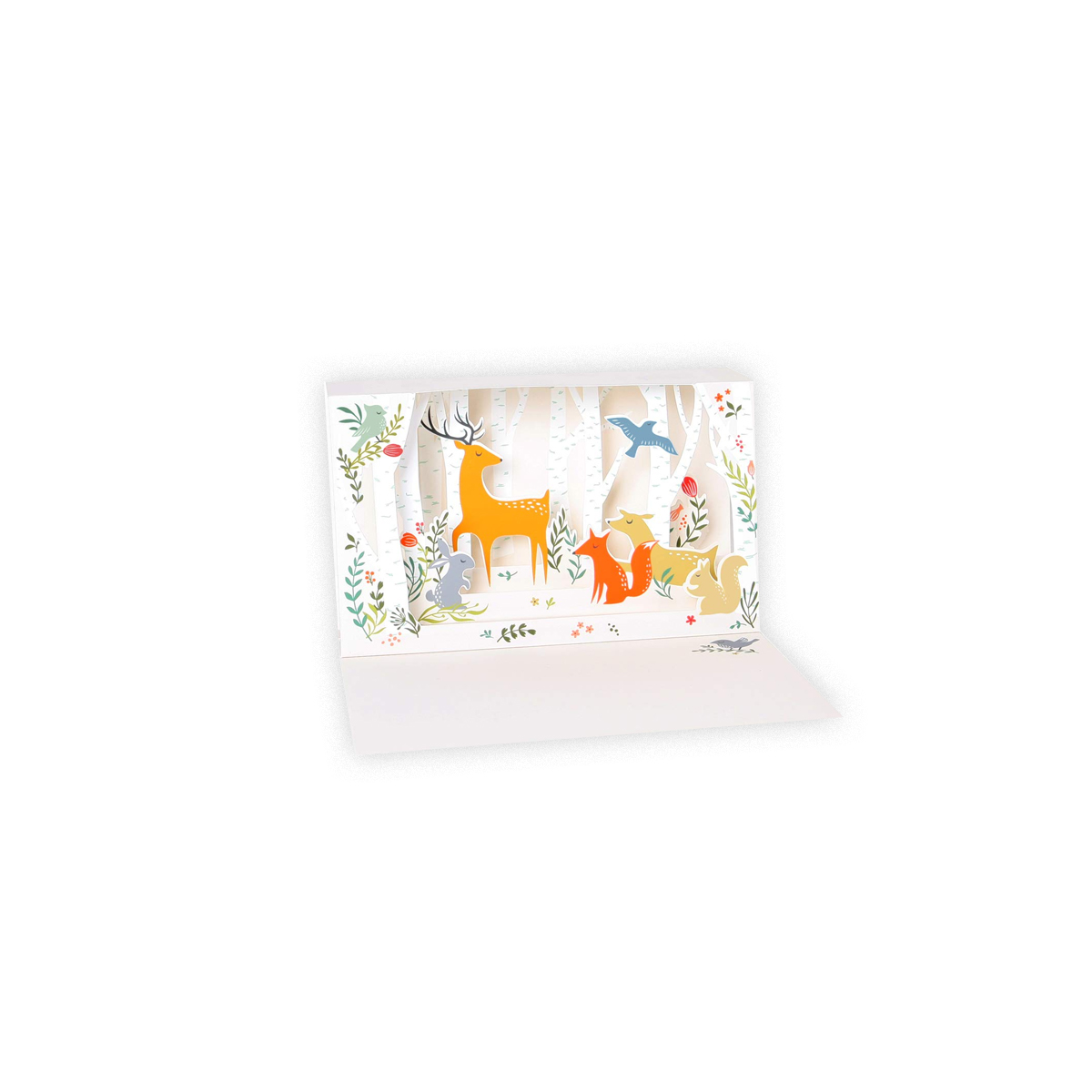 Kartite-Forest-Animals-Delighted-Shadowbox,-Up-With-Paper