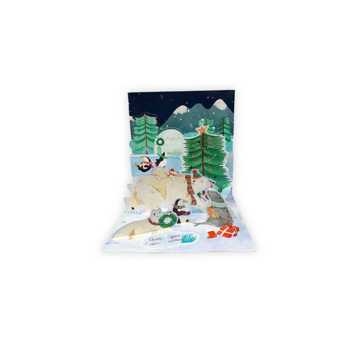 Kartite-Polar-Christmas,-Luxe-3D,-Up-With-Paper
