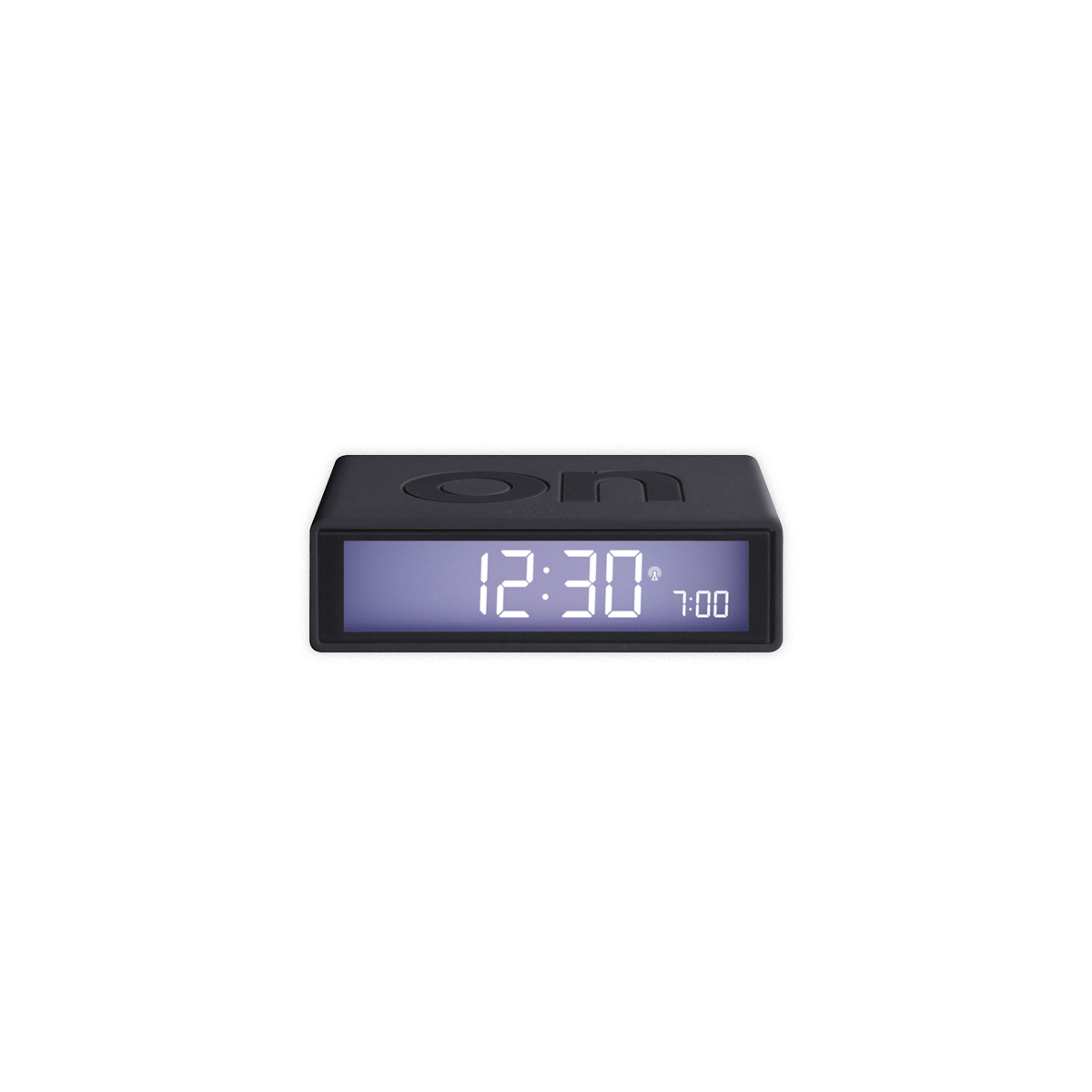 Pulkstenis-FLIP+-alarm-clock-dark-grey,-LEXON