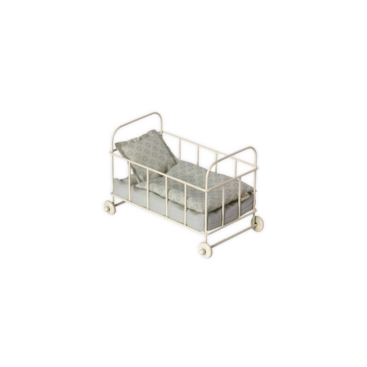 Rotalu-gultina-Cot-bed,-Micro---Blue,-Maileg