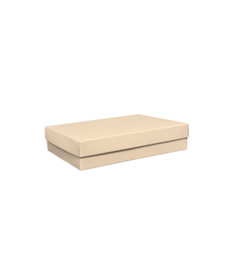 Kartona kastīte Midi, Biscuit, 12 cm x 16 cm, ar noceļamu vāku