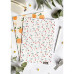 2_Pierakstu-gramatu-komplekts-peaches-&-cherries,-liniju,-rutinu,-2-gab