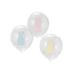 Balonu-komplekts-Easter-Bunny-With-Pom-Poms,-6-gab.