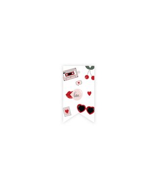 Gift tag Love Icons, Manilla