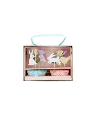 Kūciņu dekorēšanas komplekts Easter Cupcake Kit, 24 gab., Meri Meri
