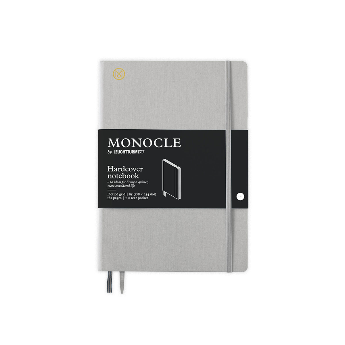 Piezimju-gramata-Monocle-B5,-Light-Grey,-Dotted,-Leuchtturm1917