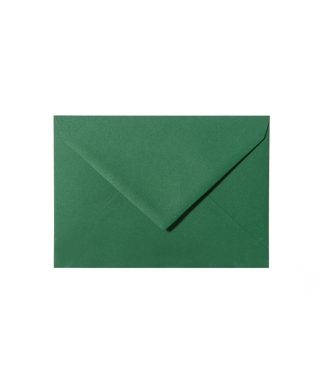 C6 izmēra aploksne Forest green, ar trijstūra veida aizdari