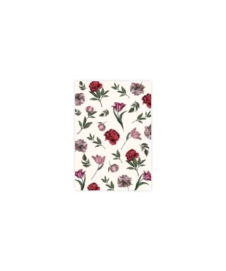 Greeting card Scattered Flowers, Blooming Marvellous, Cream, Manilla