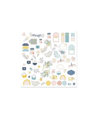Papīra elementi Die cuts, Picnic, Journaling