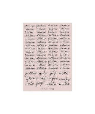Uzlīmes Dienas, Bullet journal, pale pink, Manilla