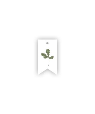 Gift tag Oak Leaf, Latvian Roots, Manilla