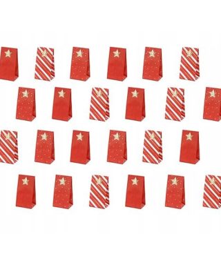 Adventes kalendārs Bags, Red, 24 gab.