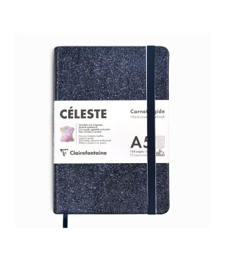 Piezīmju grāmata Celestial, lizard, ādas vāki, līniju lapas, Clairefontaine Rhodia
