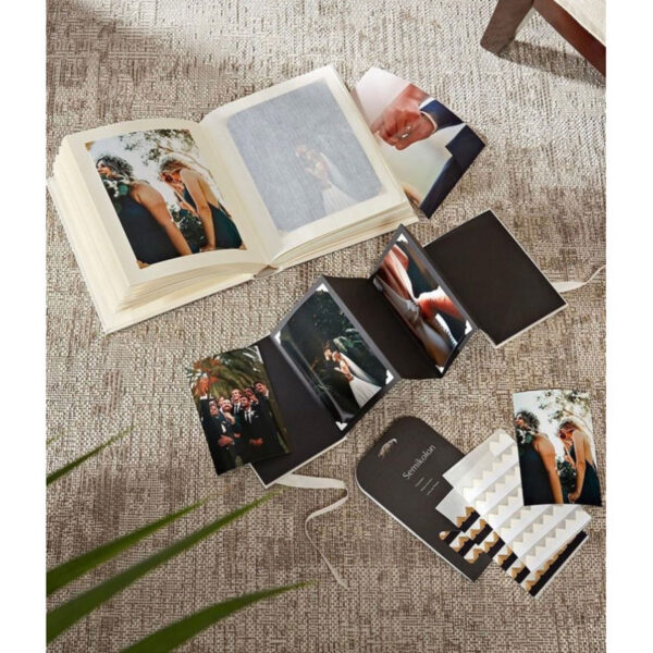 Álbum de Fotografia Premium com Capa na Cor Marfim Creme com 16 Folhas de  Alumínio Branca para Sublimação 20x20cm - 3197 - socd-mob