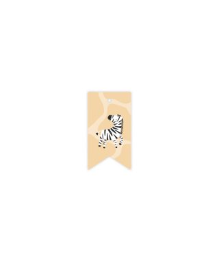 Gift tag Zebra, Magical Wildlife, Manilla x TuTu