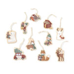 Koka-ornamentu-komplekts-Christmas,-Little-Dutch