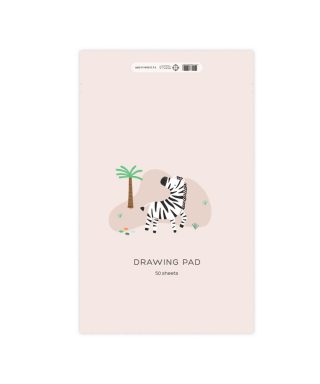 Drawing pad Zebra, Magical Wildlife, 50 sheets, Manilla x Tu tu