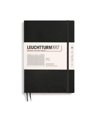 Piezīmju grāmata Composition, B5, Black, softcover, rūtiņu, Leuchtturm1917