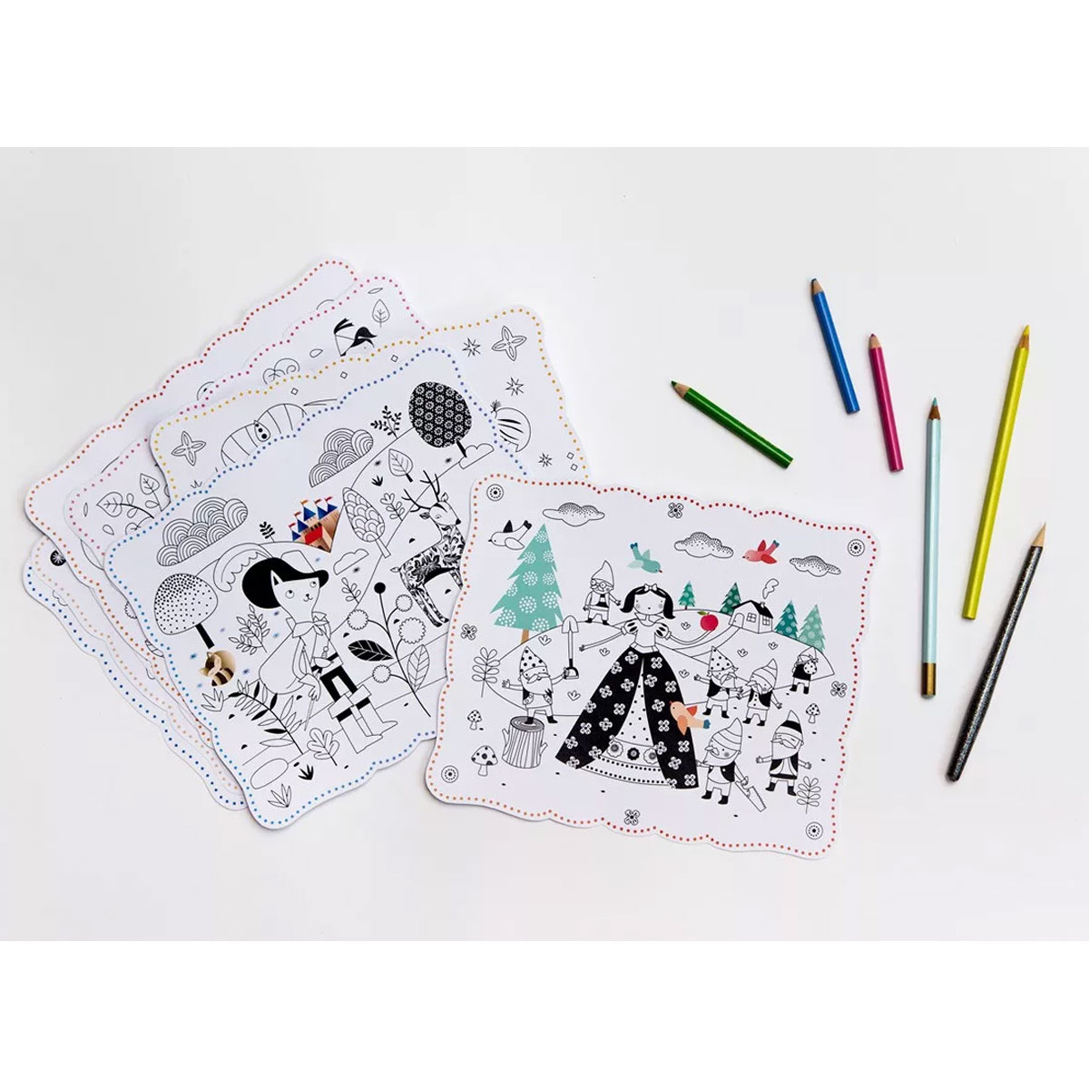 2_Krasojamas-lapas-Marvelous-12-Tales-Coloring-Pages,-Mon-Petit-Art