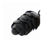 2_Metalu-dekoru-komplekts-Cone,-Black,-2-gab
