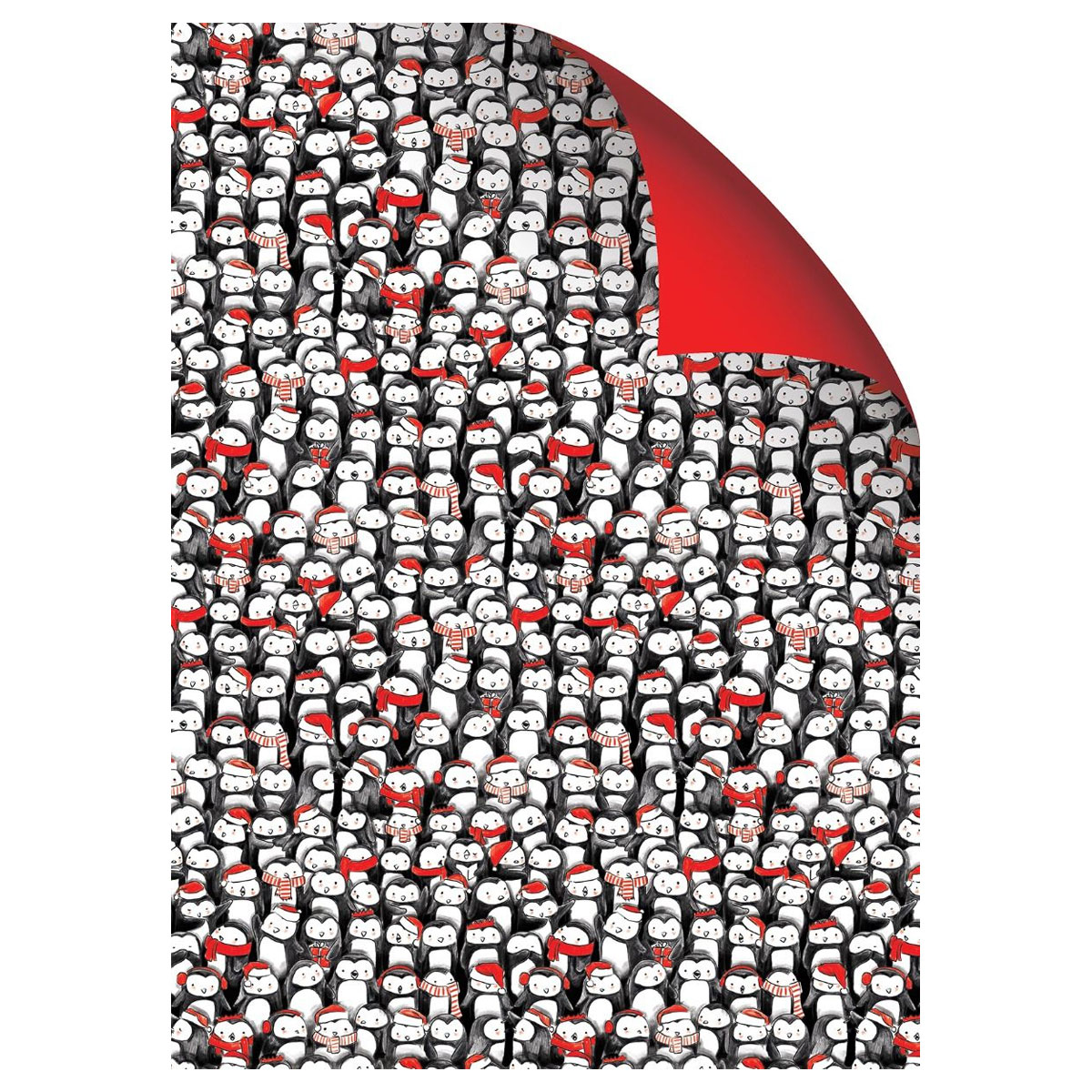 Davanu-iesainojamais-papirs-Party-Penguin,-loksne