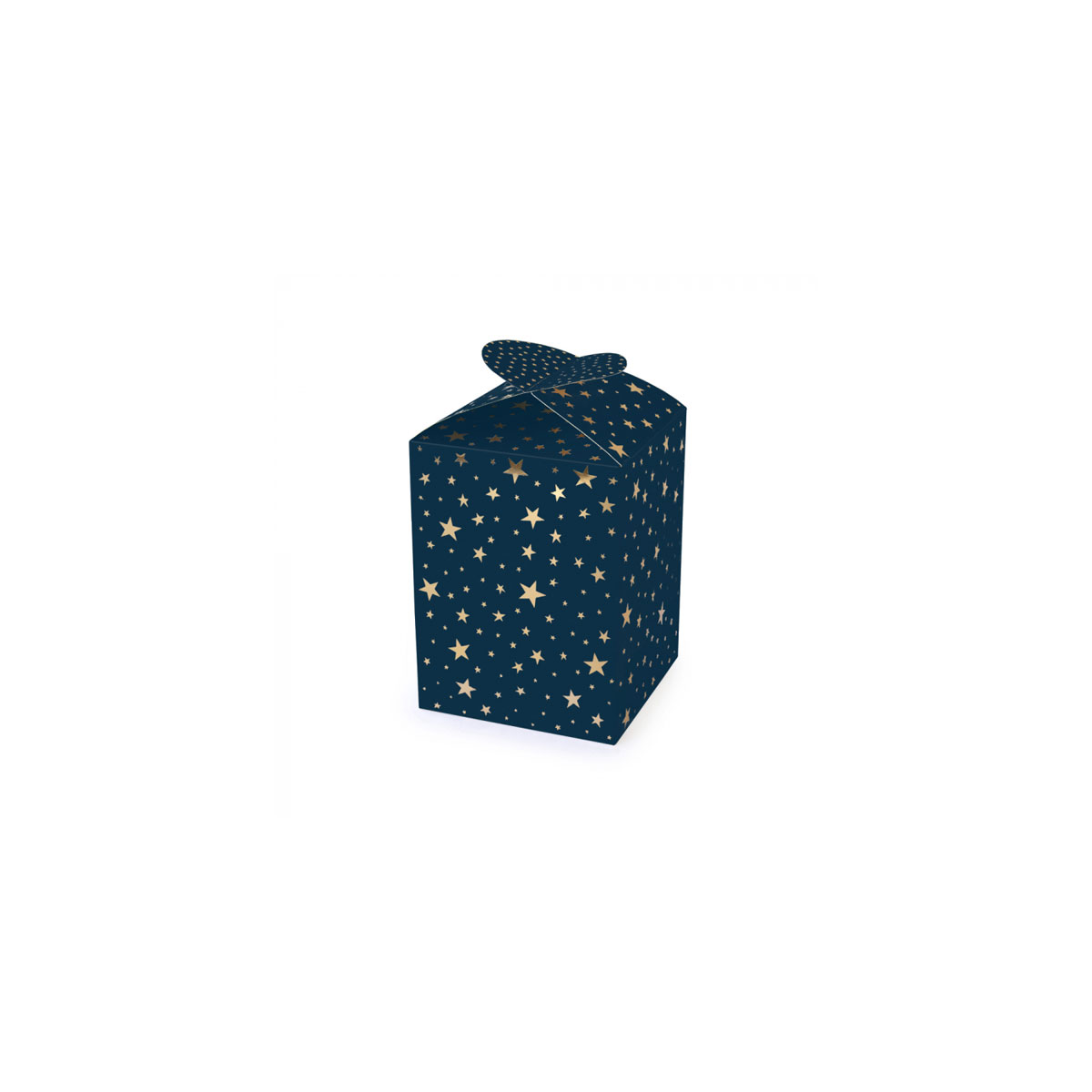 Davanu-kaste-Blue,-Gold-stars,-saliekama