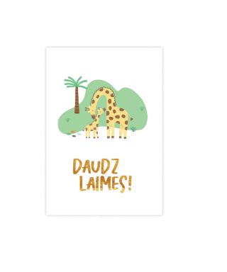 Kartīte Daudz laimes, Žirafe, Manilla x Tutu