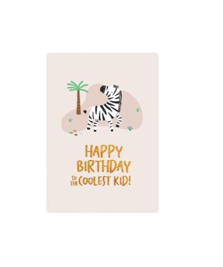 Greeting card Happy Birthday to the coolest kid, Manilla x Tutu