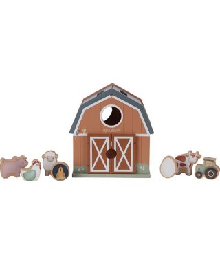 Koka rotaļlieta Shape Sorter, Little Farm, Little Dutch