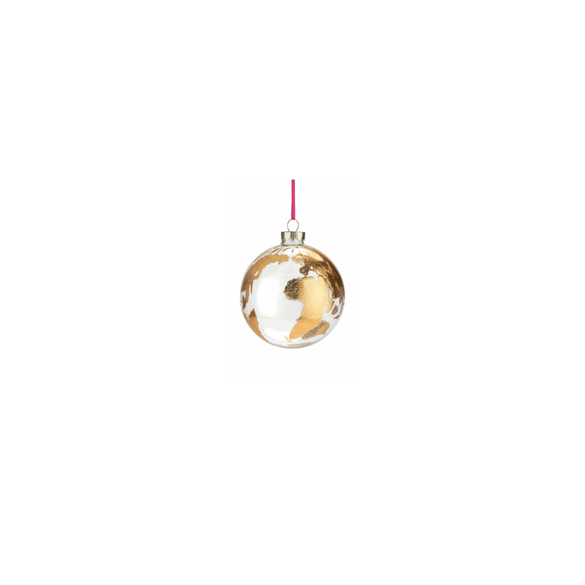 Stikla-dekors-hanger-ball,-earth,glass,-transparent_gold