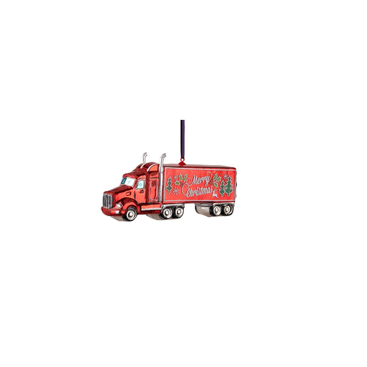 Stikla-dekors-hanger-truck,-red