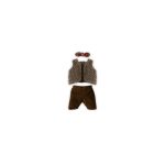 Apgerbs-pelei-Grandpa,-Vest,-pants-and-bowtie,-Maileg