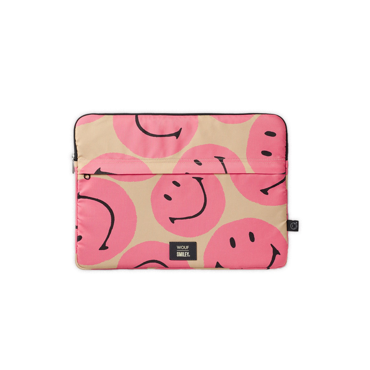 Datormape-Smiley®-PinkLaptop-Sleeve-13-and-14-inch,-Wouf
