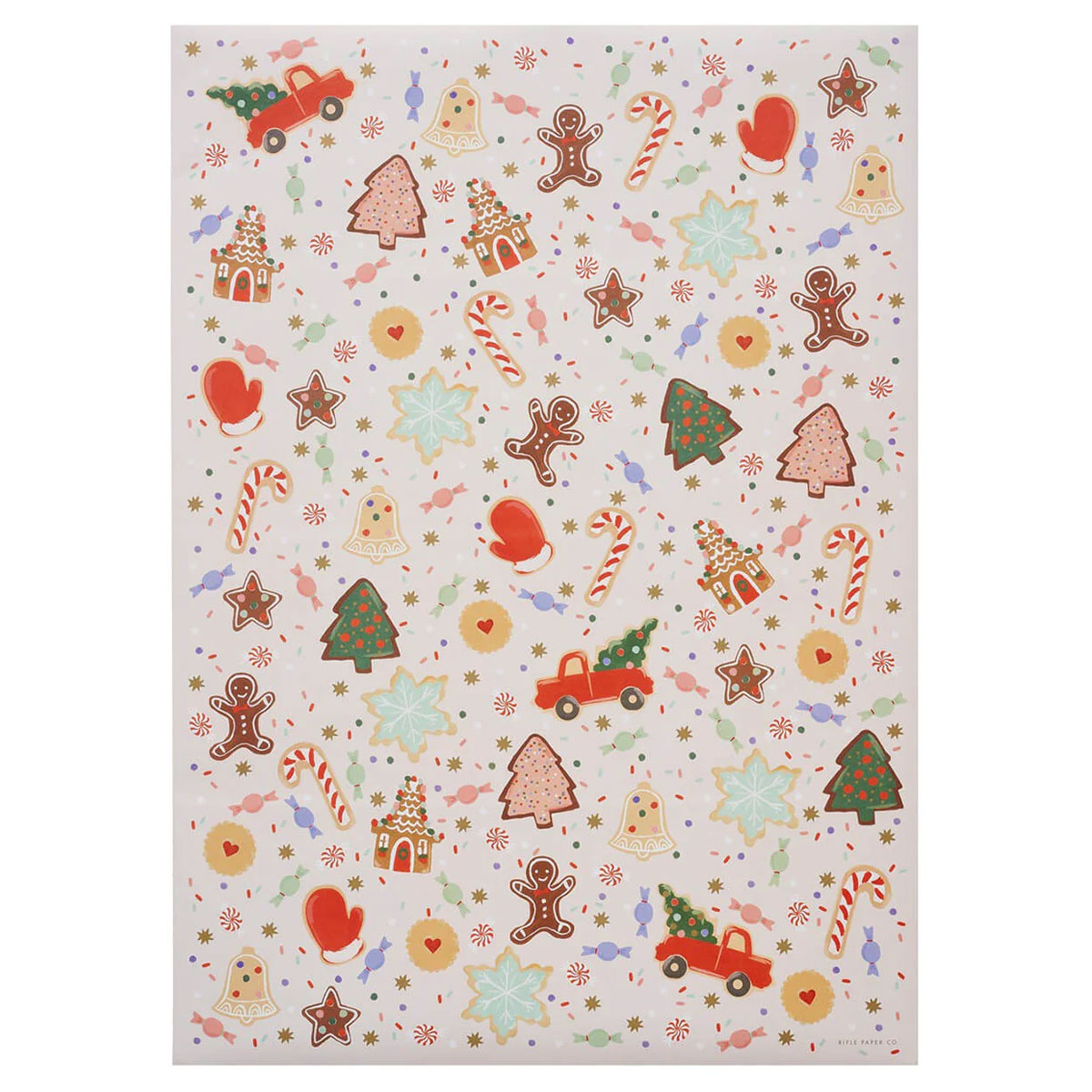 Davanu-iesainojamais-papirs-Christmas-Cookies,-loksne