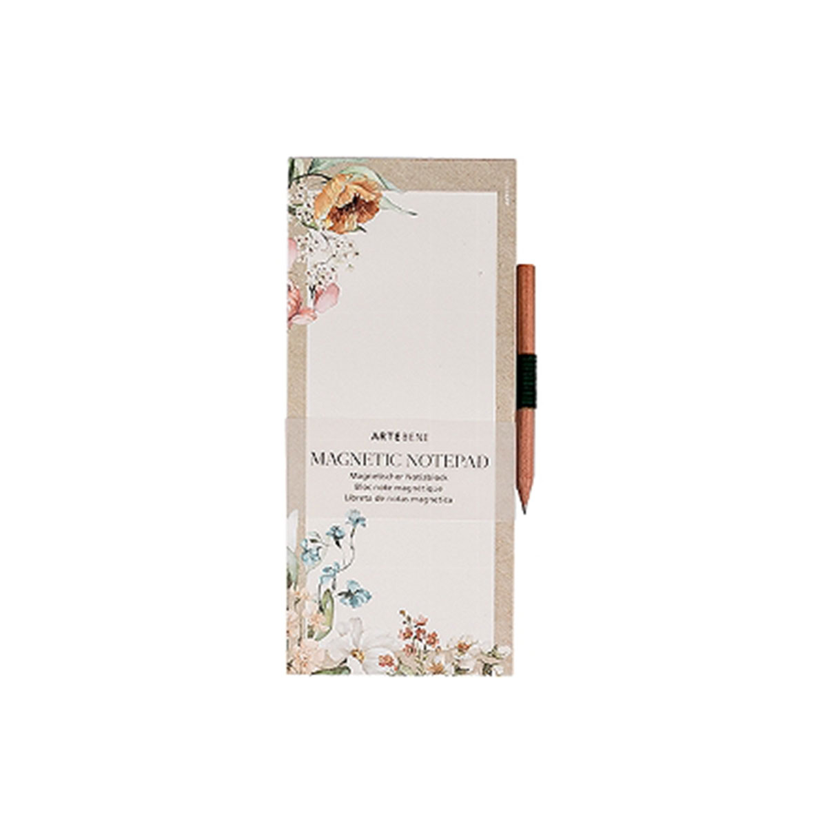 Magnetisks-piezimju-bloks-ar-zimuli,-Flower-frame
