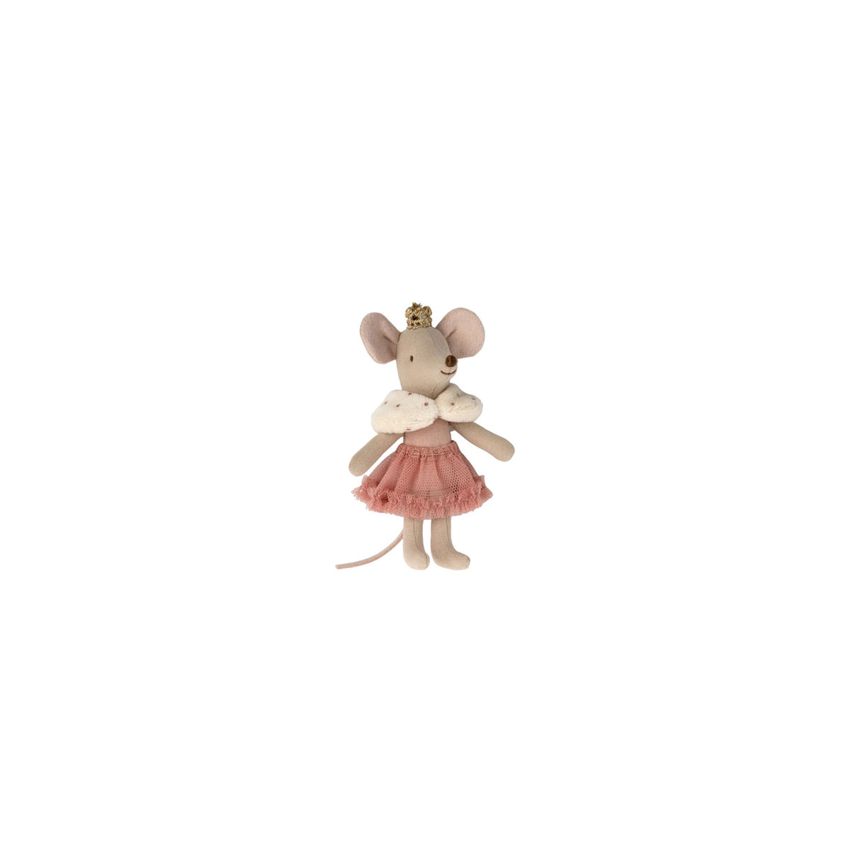 Miksta-rotallieta-Princess-Mouse,-Little-sister-in-matchbox,-Maileg
