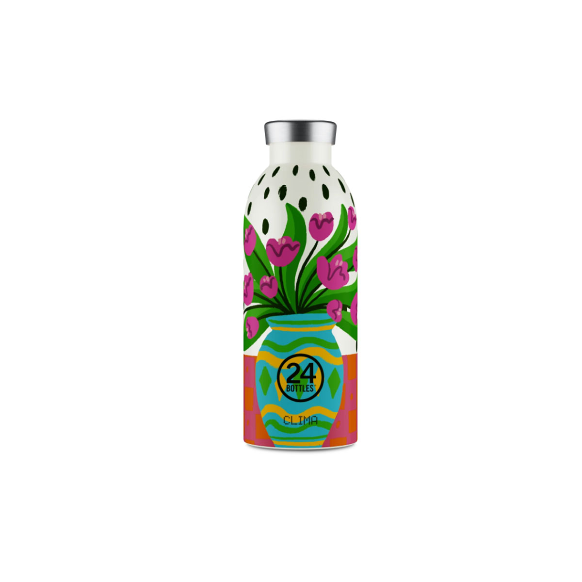 Pudele-Clima,-500-ml,-Fiori-rosa,-24-Bottles