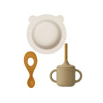 Trauku-komplekts-Kali-baby-set,-Oat-multi-mix,-Liewood
