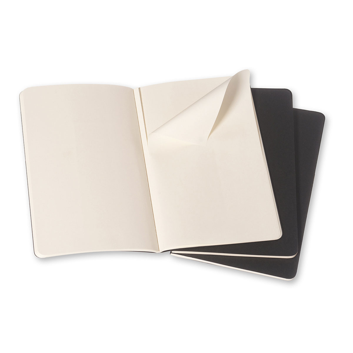 3_Piezimju-burtnicu-komplekts-Cahiers,-Black,-tuksas,-13-x-21-cm,-3-gab