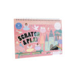 Gramata-Scratch-&-Play,-Enchanted,-ar-trafaretu,-Floss-and-Rock