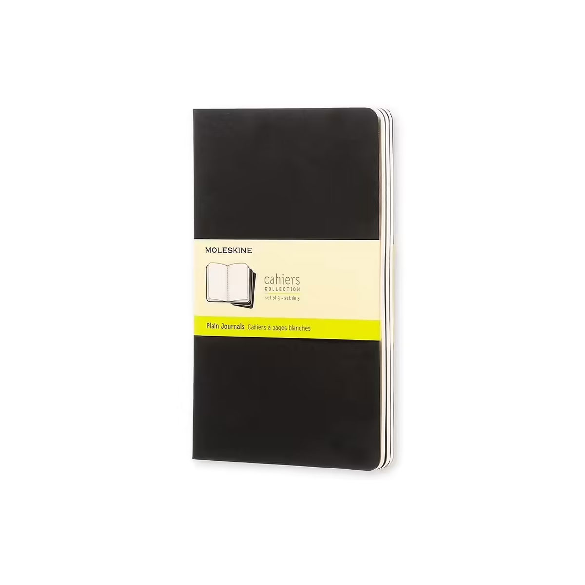 Piezimju-burtnicu-komplekts-Cahiers,-Black,-tuksas,-13-x-21-cm,-3-gab.,-Moleskine